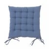 Wadiga Housses De Chaises Et Galettes De Chaises Coussin De Chaise Carré Bleu - 40x40x7cm
