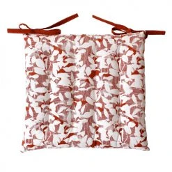 Decostars Housses De Chaises Et Galettes De Chaises Galette De Chaise Ambiance Nature Coton Cognac 38 X 38