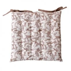 Decostars Housses De Chaises Et Galettes De Chaises Galette De Chaise Ambiance Nature Coton Naturel 38 X 38