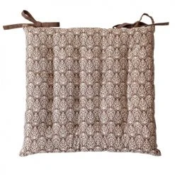 Home Maison Housses De Chaises Et Galettes De Chaises Galette De Chaise Au Style Baroque Coton Vison 38 X 38