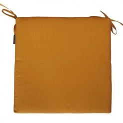 Home Maison Housses De Chaises Et Galettes De Chaises Galette De Chaise Carré En Fibre Synthétique Jaune 40x40