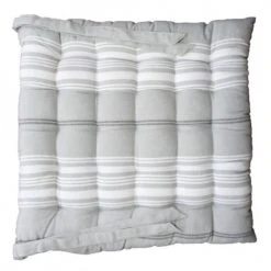 Sud Etoffe Housses De Chaises Et Galettes De Chaises Galette De Chaise En Coton Gris 40