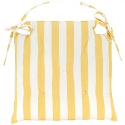 Maisons Du Monde Housses De Chaises Et Galettes De Chaises Galette De Chaise En Coton Jaune Moutarde 40x40