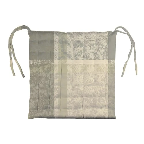 Garnier Thiebaut Housses De Chaises Et Galettes De Chaises Galette De Chaise Enduit Imperméable Beige 38X38 – Image 3