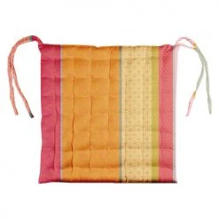 Garnier Thiebaut Housses De Chaises Et Galettes De Chaises Galette De Chaise Enduit Imperméable Multicolore 38X38