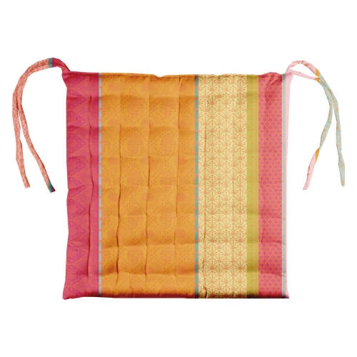 Garnier Thiebaut Housses De Chaises Et Galettes De Chaises Galette De Chaise Enduit Imperméable Multicolore 38X38