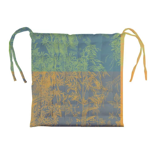 Garnier Thiebaut Housses De Chaises Et Galettes De Chaises Galette De Chaise Enduit Imperméable Multicolore 38X38