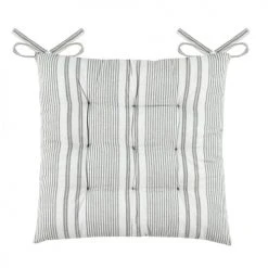 Lovely Casa Housses De Chaises Et Galettes De Chaises Galette De Chaise Esprit Tapissier Coton Sauge 40 X 40