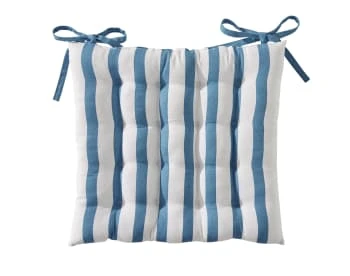 Becquet Housses De Chaises Et Galettes De Chaises Galette De Chaise Réversible Orange Terracotta 40x40 En Coton – Image 6