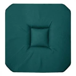 Home Maison Housses De Chaises Et Galettes De Chaises Galette De Chaise Unie Colorée Coton Emeraude 36 X 36
