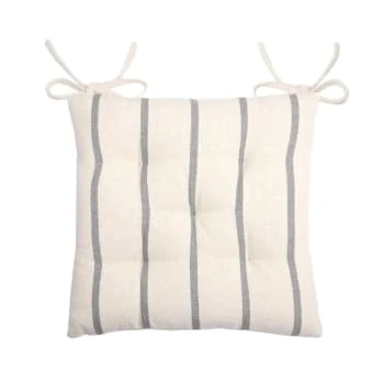 Lovely Casa Housses De Chaises Et Galettes De Chaises Galettes De Chaise 5 Points Blanc Coton 40x40cm - Lot De 4 – Image 6