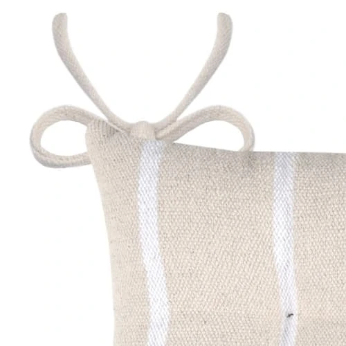 Lovely Casa Housses De Chaises Et Galettes De Chaises Galettes De Chaise 5 Points Blanc Coton 40x40cm - Lot De 4 – Image 2