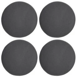 Magma Housses De Chaises Et Galettes De Chaises Galettes De Chaise Anthracite Imitation Feutre - Lot De 4 - Ă 35cm