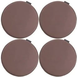 Magma Housses De Chaises Et Galettes De Chaises Galettes De Chaise Couleur Marsala Imitation Cuir - D.37 - Lot De 4