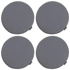 Magma Housses De Chaises Et Galettes De Chaises Galettes De Chaise Gris Foncé Imitation Cuir - D.37 - Lot De 4