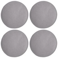 Magma Housses De Chaises Et Galettes De Chaises Galettes De Chaise Gris Imitation Feutre - Lot De 4 - Ă 35cm