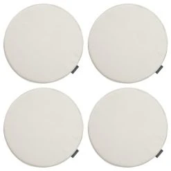 Magma Housses De Chaises Et Galettes De Chaises Galettes De Chaise Nature Imitation Cuir - D.37 - Lot De 4