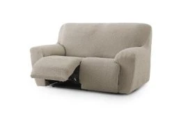 Eysa Housses De Canapé Housse De Canapé 2 Places Relax Extensible Taupe 150 - 200