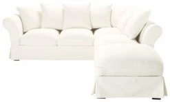 Maisons Du Monde Housses De Canapé Housse De Canapé D'angle Fixe Et Convertible 6 Places (matelas 6 Cm) Ivoire