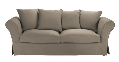 Maisons Du Monde Housses De Canapé Housse De Canapé Fixe Et Convertible 3/4 Places (matelas 6 Cm) Taupe