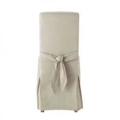 Maisons Du Monde Housses De Chaises Et Galettes De Chaises Housse De Chaise Avec Nœud En Coton Mastic