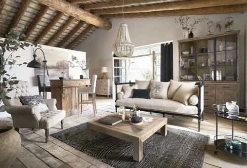 Maisons Du Monde Housses De Chaises Et Galettes De Chaises Housse De Chaise De Bar En Coton Ivoire – Image 2