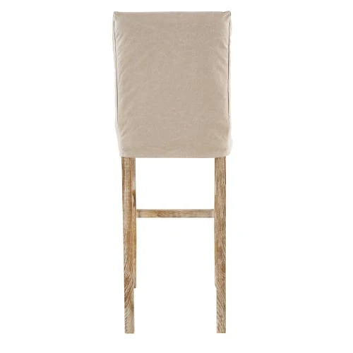 Maisons Du Monde Housses De Chaises Et Galettes De Chaises Housse De Chaise De Bar En Suédine Beige – Image 3