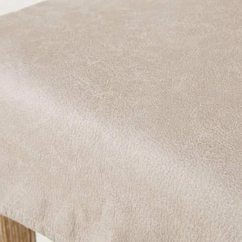 Maisons Du Monde Housses De Chaises Et Galettes De Chaises Housse De Chaise De Bar En Suédine Beige – Image 4