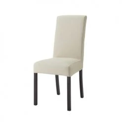 Maisons Du Monde Housses De Chaises Et Galettes De Chaises Housse De Chaise En Coton Beige Mastic 47x57
