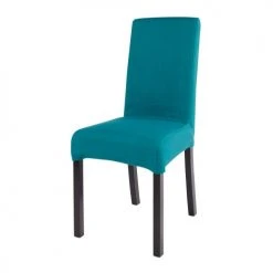 Maisons Du Monde Housses De Chaises Et Galettes De Chaises Housse De Chaise En Coton Bleu Canard 41x70