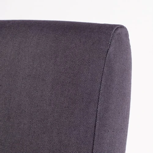 Maisons Du Monde Housses De Chaises Et Galettes De Chaises Housse De Chaise En Coton Gris Charbon 41x70 – Image 4