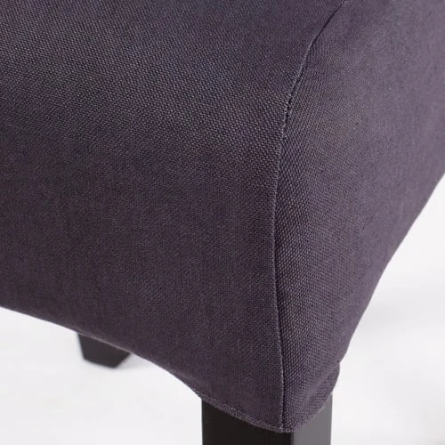 Maisons Du Monde Housses De Chaises Et Galettes De Chaises Housse De Chaise En Coton Gris Charbon 41x70 – Image 5