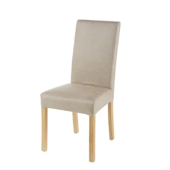 Maisons Du Monde Housses De Chaises Et Galettes De Chaises Housse De Chaise En Microfibre Chocolat – Image 4