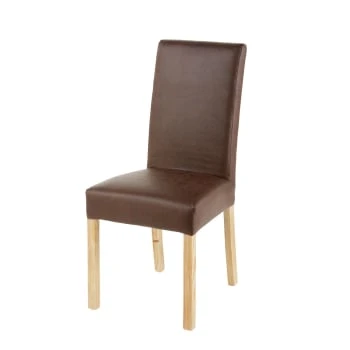 Maisons Du Monde Housses De Chaises Et Galettes De Chaises Housse De Chaise En Microfibre Chocolat – Image 3