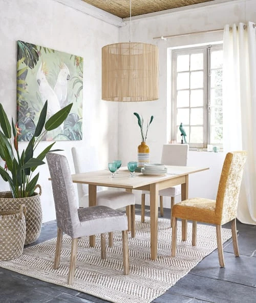 Maisons Du Monde Housses De Chaises Et Galettes De Chaises Housse De Chaise En Velours Beige – Image 5