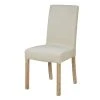 Maisons Du Monde Housses De Chaises Et Galettes De Chaises Housse De Chaise En Velours Beige, OEKO-TEX®