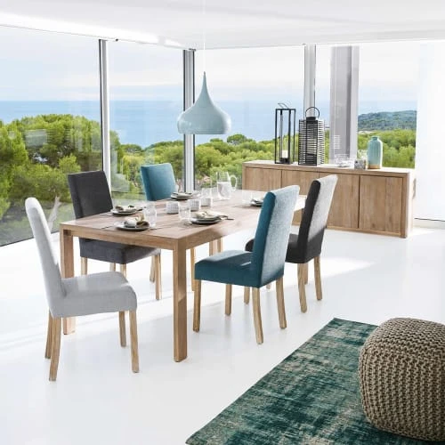 Maisons Du Monde Housses De Chaises Et Galettes De Chaises Housse De Chaise Gris Charbon 47x57 – Image 5