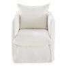 Maisons Du Monde Housses De Fauteuil Housse De Fauteuil En Lin Froissé Blanc