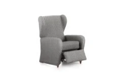 Eysa Housses De Fauteuil Housse De Fauteuil Relax Extensible Gris Clair 60 - 85 Cm