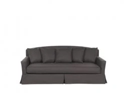 Beliani Housses De Canapé Housse Pour Canapé 3 Places Gris Foncé